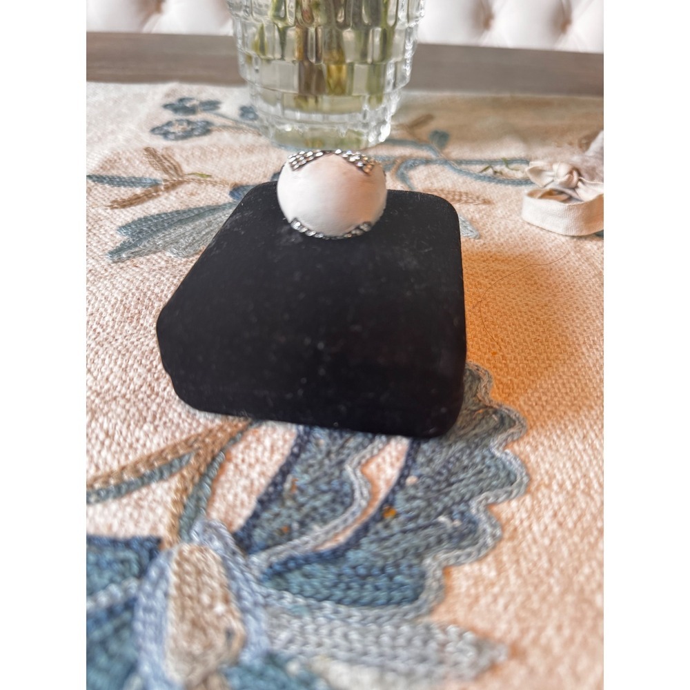 House of Harlow Statement Ring White Dome Crystal Pave Ring - Picture 5 of 13